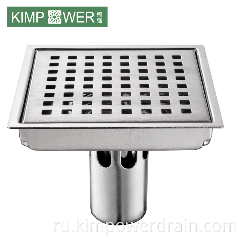 square shower drain